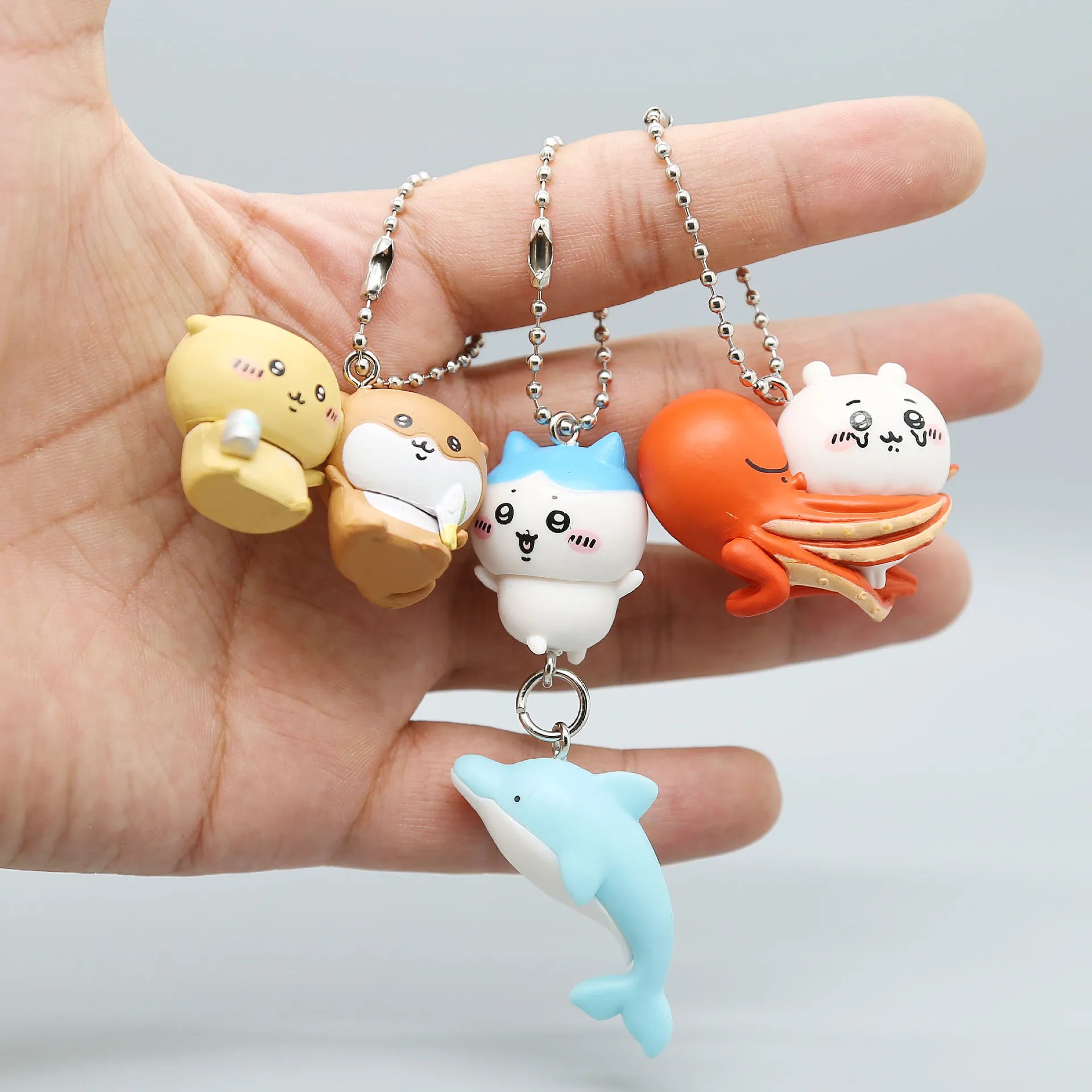 Chiikawa Cute ちいかわ Doll Toy Usagi うさぎ Hachiware ハチワレ Key Chain Pendant Bag Zipper Decoration Gift Pvc Figure Ornament