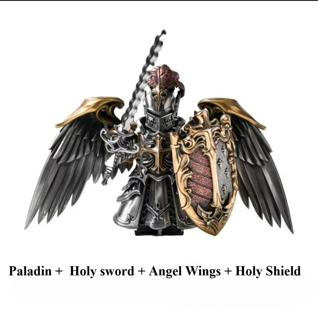 Paladin Crusaders Magnetic Detachable Metal Desktop Figurine Small Gifts Souvenirs Collectible Crusader Knight for Office Decor