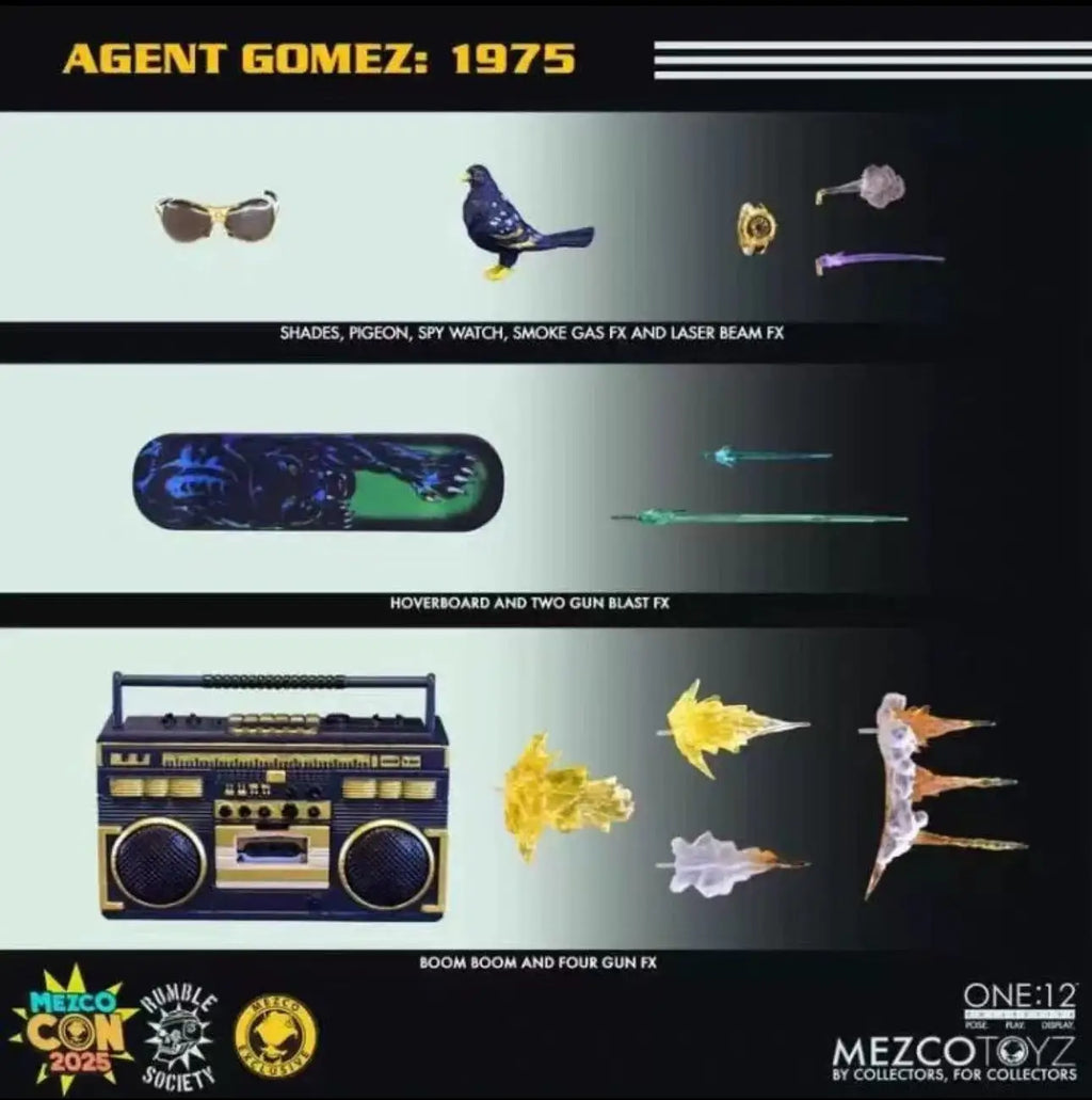 Mezco Ant-Man Agent Gomez 1975 Gold Label Limited Edition 6-inch Movable Cloth