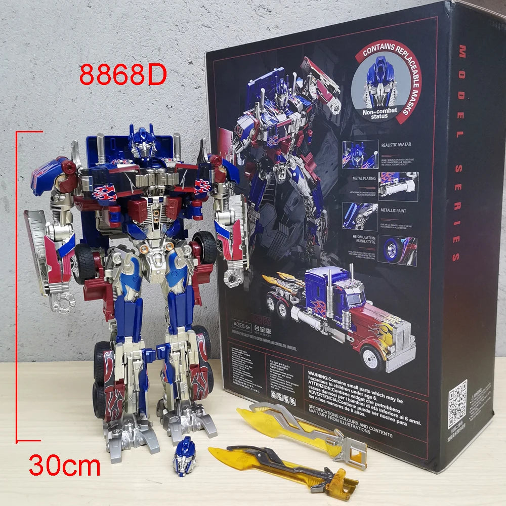 30CM Transformation Robot Toys Optimuss Prime Star Commander Magatron Bumblebe Car Movie Action Figure Deformation Anime Model