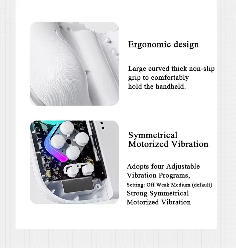 J20 BT 5.2 L/R JoyCon Gamepad For Nintendo Switch/Lite/Oled Joypad With RGB Light Game Controller Compatible With PC Android IOS