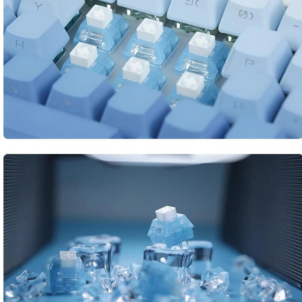 Kailh BOX Arctic Fox Switch Keyboard Switches 5Pin RGB SMD Clicky Switches Light Guide For Mechanical Keyboard MX Gaming Switch