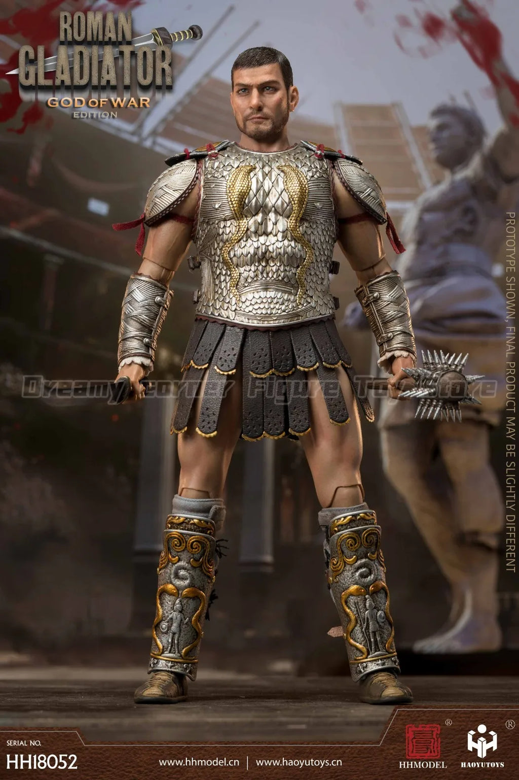 【In Stock】HHMODEL HAOYUTOYS HH18052 Imperial Legion Roman Gladiator Ares Version 1/6 Action Figure Model
