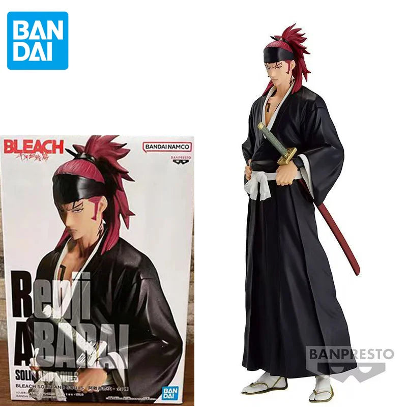 Bandai Original Anime BLEACH SOLID AND SOULS Abarai Renji PVC Actionfigur, 16 cm, Sammlerfigur, Dekofigur, Spielzeug, Geschenk