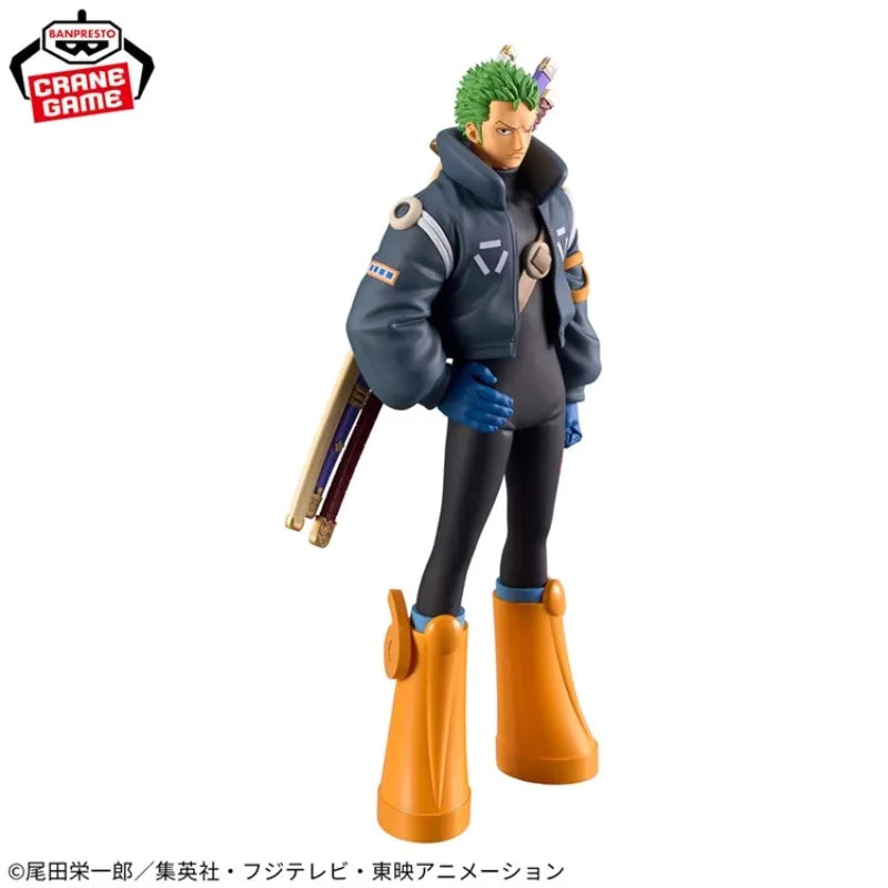 В наличност Bandai BANPRESTO DXF ONE PIECE The Grandline Series Egghead Roronoa Zoro Аниме екшън фигурка играчка подарък модел колекция