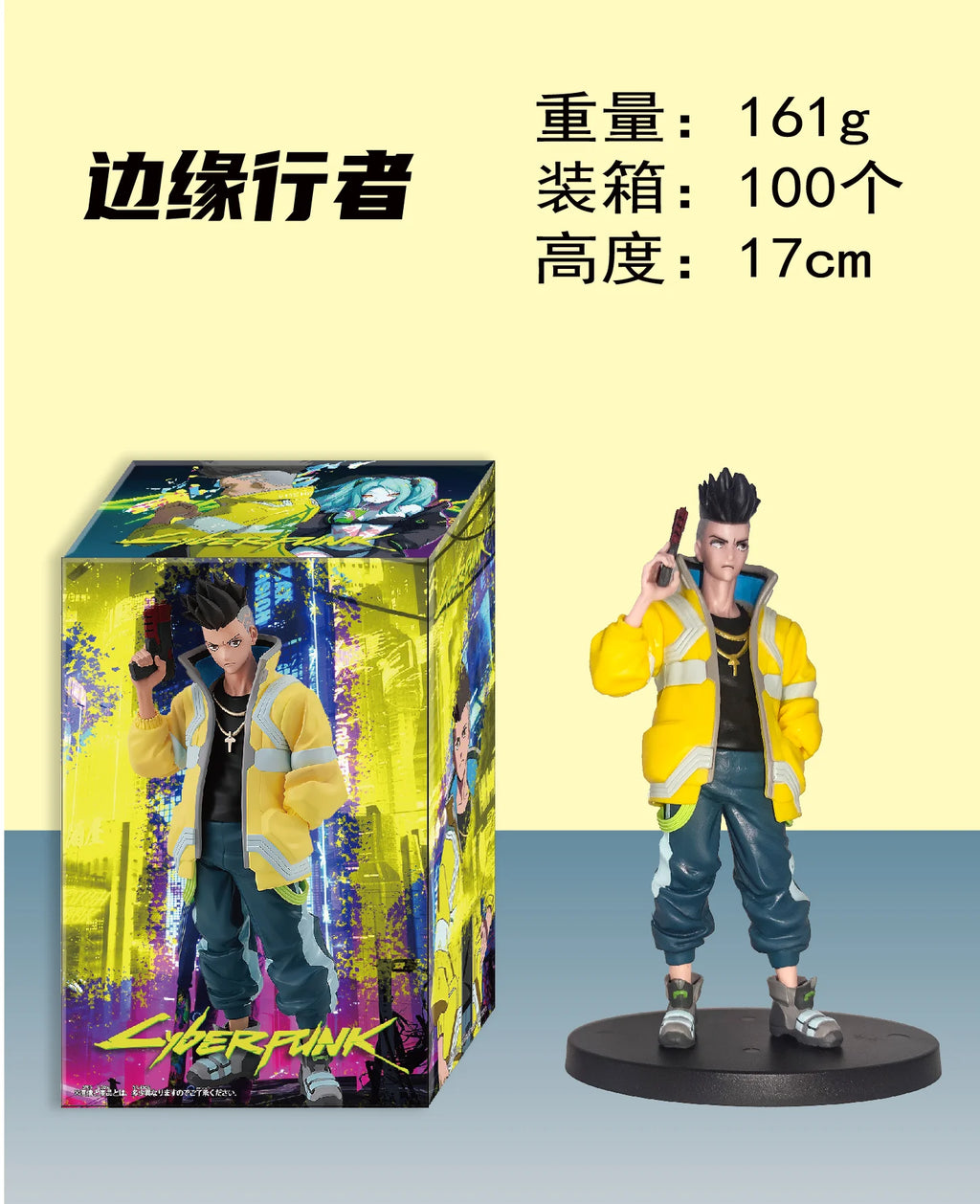 Anime Game Cyberpunk: Edgerunners DAVID LUCY REBECCA Figure Standing Model Toy Gift Collection Aciton Figure PVC Desk Decoration