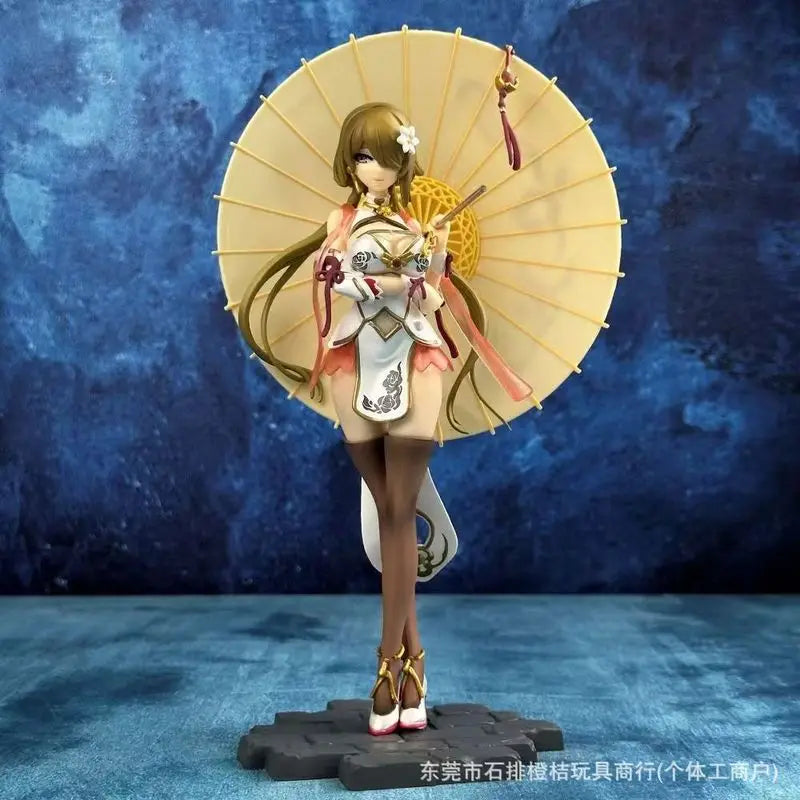 Anime-Figur 25 cm Honkai Impact 3 Rita Rossweisse Huanxisha Cheongsam Sexy Model Dolls Spielzeug Fangeschenk Sammlerstück PVC-Actionfigur