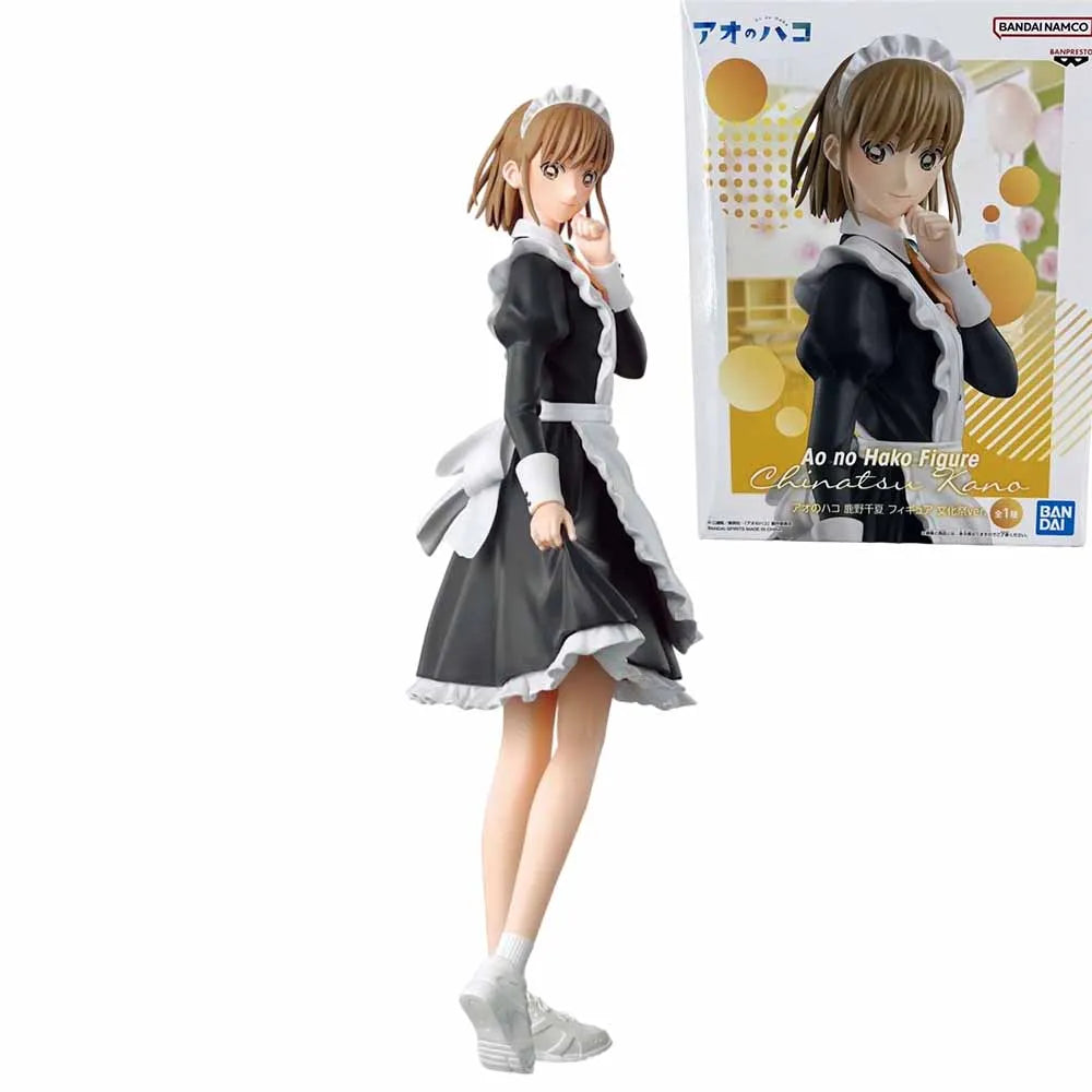 Original BANDAI BANPRESTO Ao no Hako Culture Festival Ver Chono Hina Kano Chinatsu 23cm PVC Genuine Figure Model Toy Gift