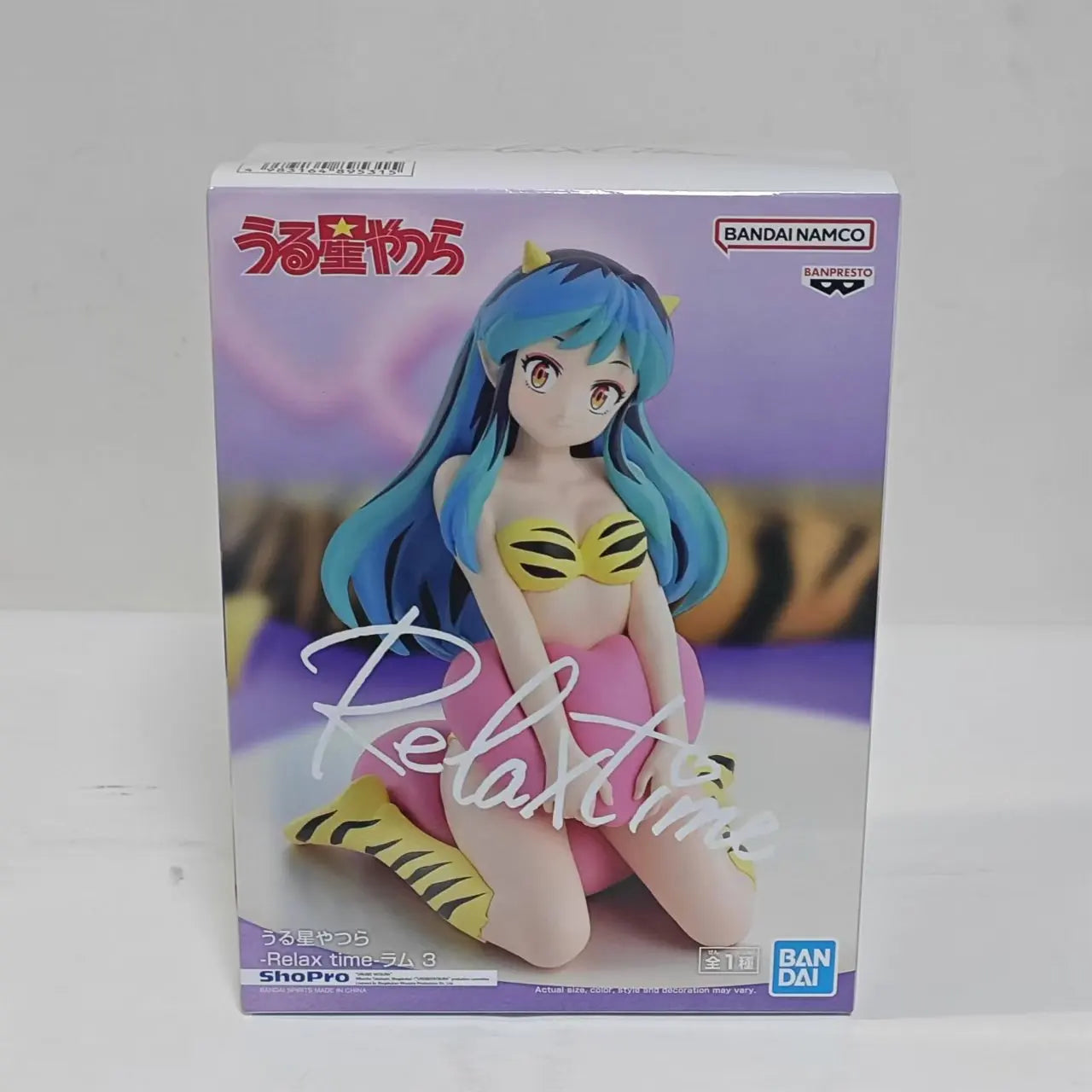 BANDAI Original BANPRESTO Glitter&Glamours Urusei Yatsura 22cm Lum Ronnie Anime Figure Action Figures Model Figurine Toy Look Up