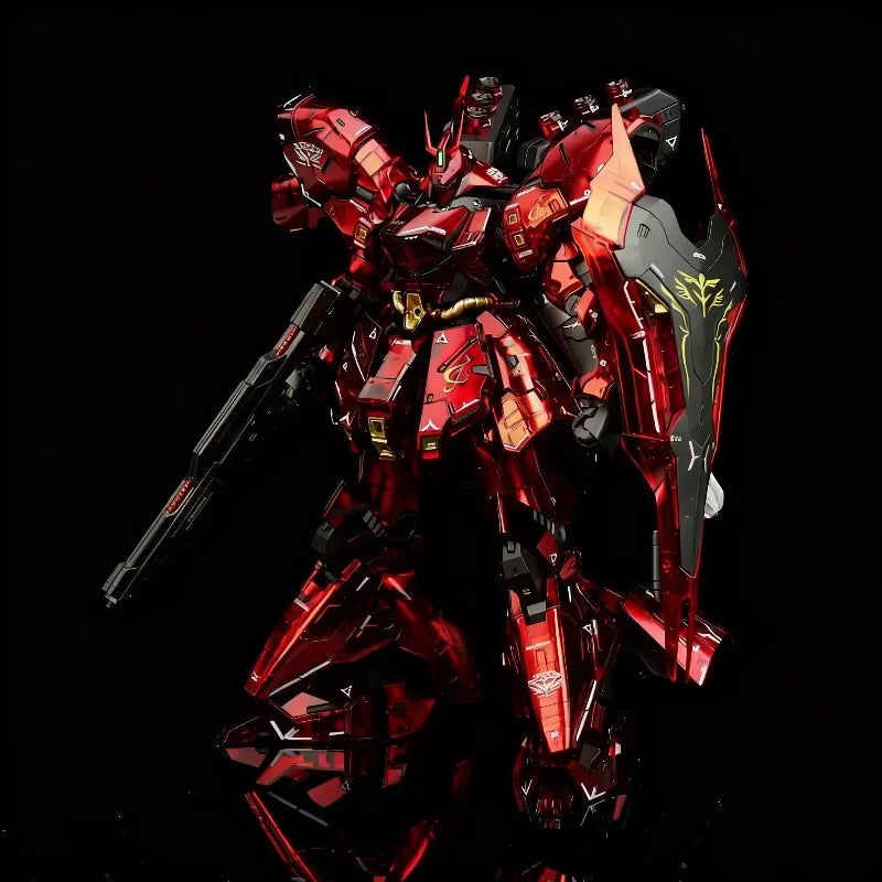 RG 1/144 Sazabi Assembly Model Kit Clear Color Mechanical Core Plating In-Stock Action Figure Desktop Decoration Trendy Toy Gift