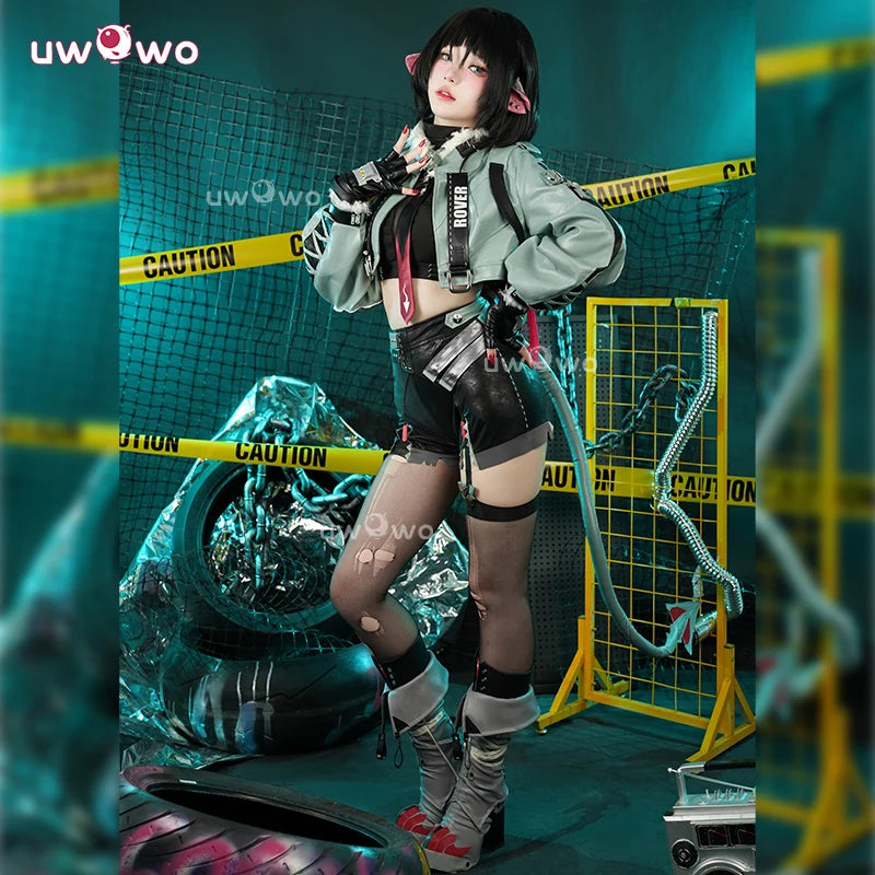 UWOWO Jane Doe Cosplay Collab Series: Game Zenless Zone Zero ZZZ Jane Doe Cosplay Costume with Prop Halloween Costume