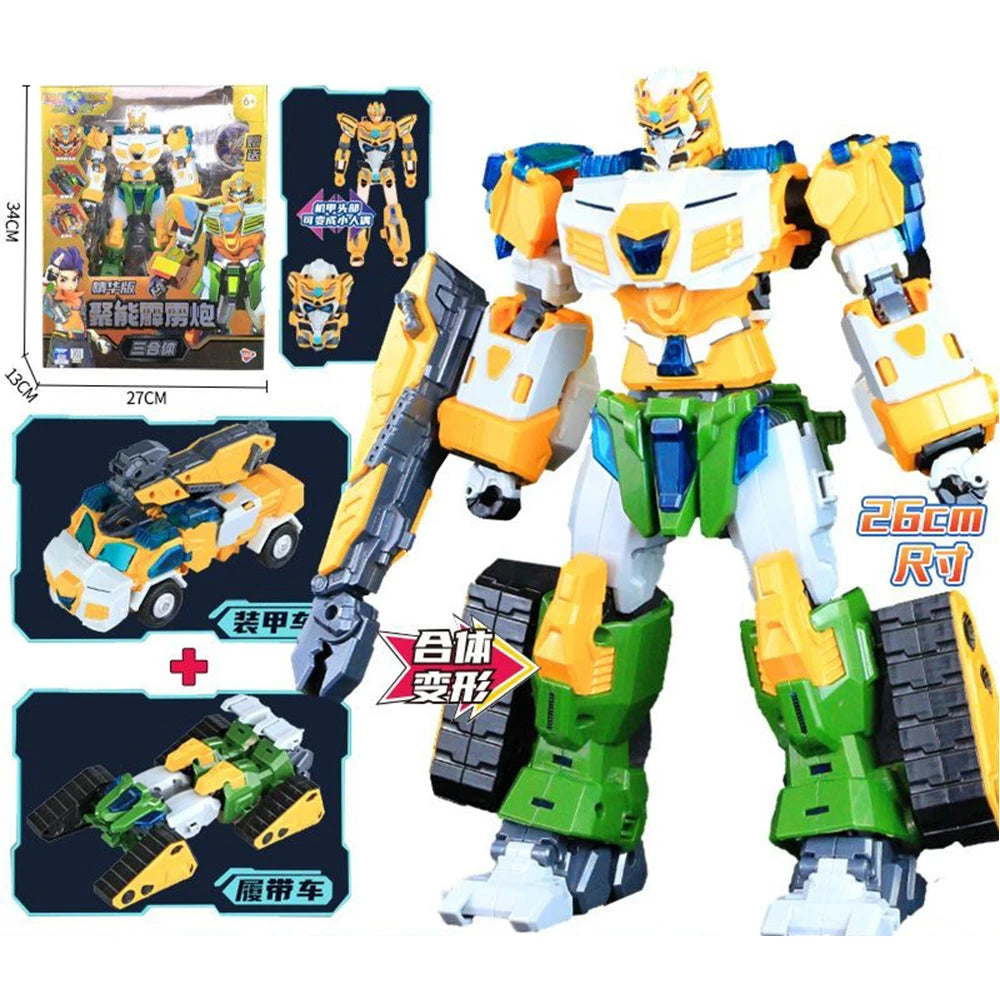 8 in 1 Transformation Toys Robot Car Plastic Model Toys Action Figure Anime Movie Series ABS 35CM Children Birthday Gift