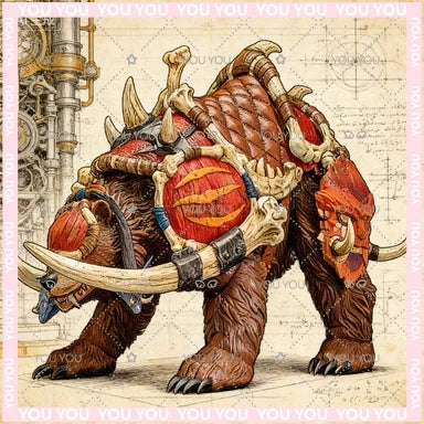 In-stock  Mety Toyz Armored Giant Bear Collection Limited Ver. Mount Model Action Model Collectible Figure Toys