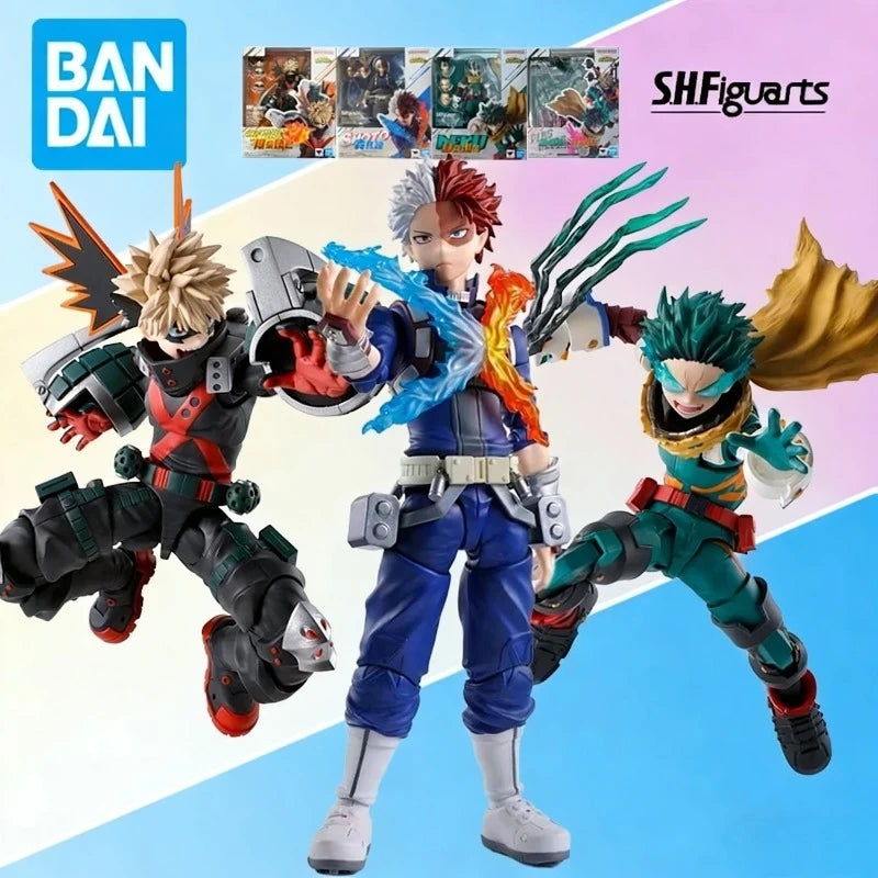BANDAI Original S.H.Figuarts My Hero Academia Series Izuku Midoriya Deku Collectible Movable Action Figure Model Toys