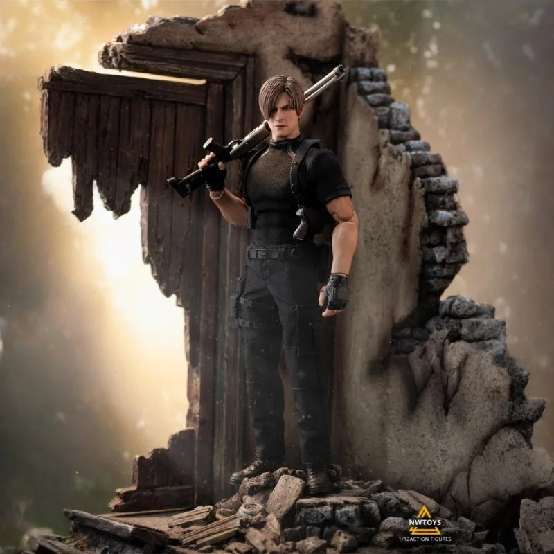Original In-Stock 1/12 NWtoys Leon Lee Sangguang Biohazard OG Cloth Action Figure Model Desktop Collection Ornament Toys Gifts