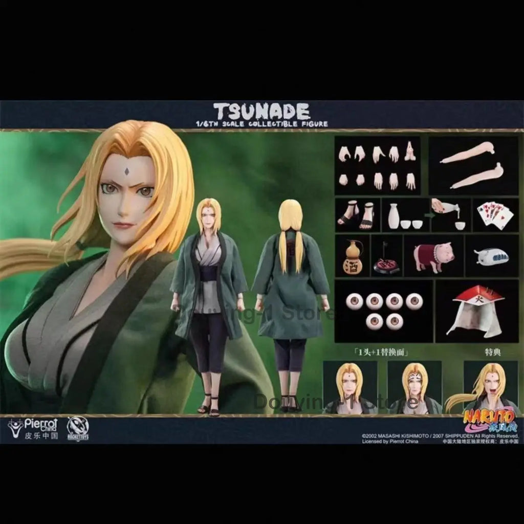 In Stock Rocket Toys ROC009 Tsunade Shippuden 1/6  Anime Action Figures Collection Model In Stock