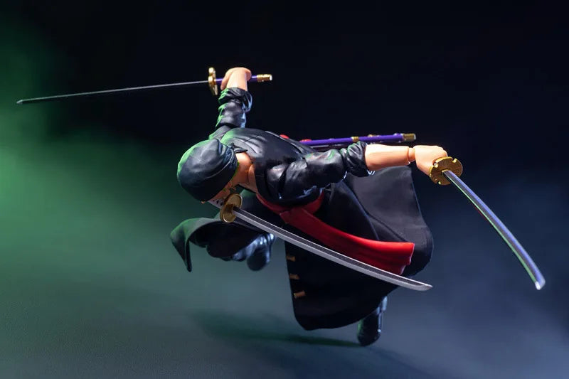 【High Quality】shf 1/12 Scale Classic Japanese Anime Role Roronoa Zoro Skirts Clothing Model for 6” Male Soldier Action Figure
