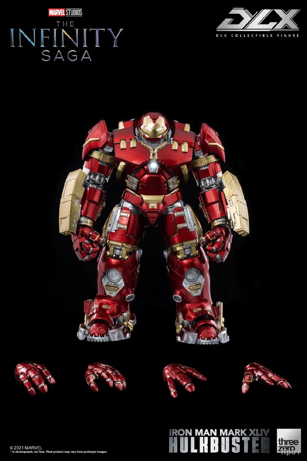 【MT】threezero Marvel 3Z0248 DLX The Infinity Saga Iron Man Mark 44 HulkBuster Action Figure Model Toy