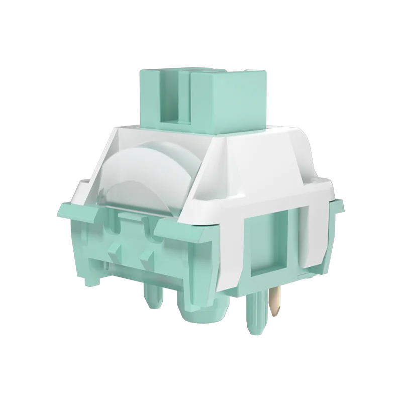 Kailh Light Pressure Linear Cool Mint V2 клавиатурен превключвател, бърза проводимост, ледено преден сребрист превключвател, персонализиран плавен превключвател за електронни спортове