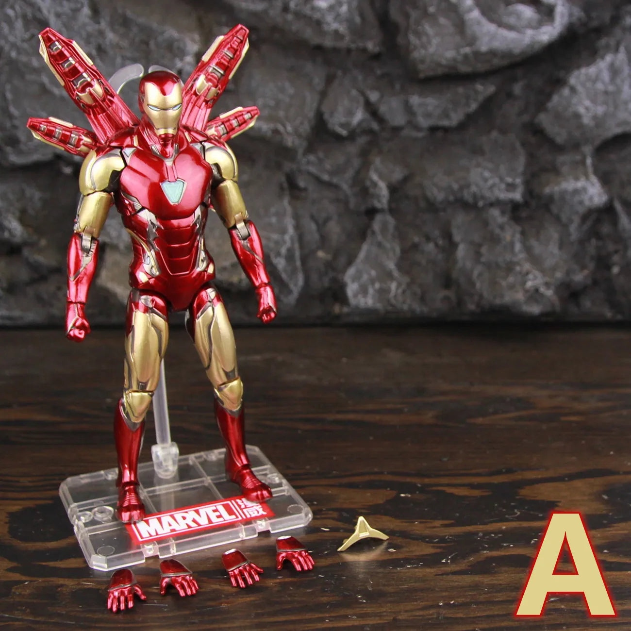 ZD Toys Marvel Iron Man MK85 2.0 LED 7" Action Figure The Infinity SAGA Mark LXXXV 1.0 Mark 85 Hologram Shield Nano Weapons Doll