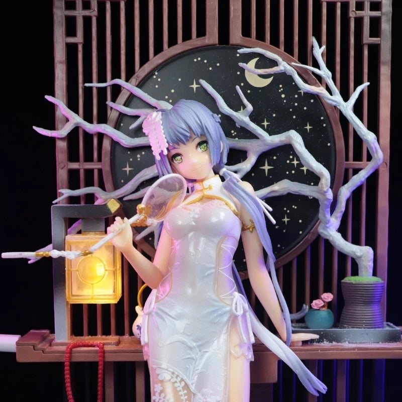 25cm PVC Action Figure - Japanese Anime Girl Luo Tianyi Vsinger Awn Light Collectible Model Doll for Game Fans And Gifts