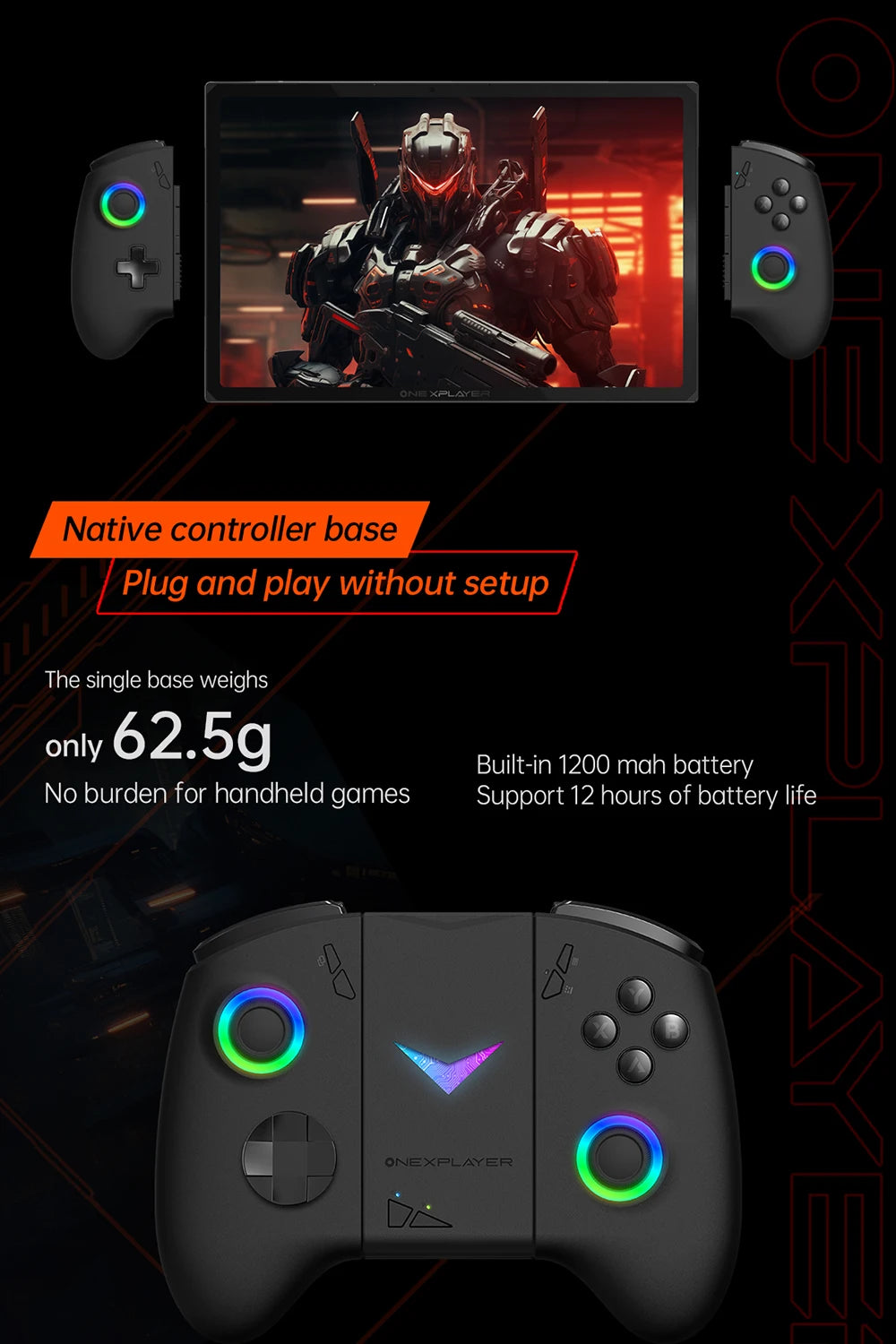OneXPlayer X1pro AMD AI HX 370/8840U Onexconsole 10.95 Inch Qculink Laptop Replaceble D-PAD Wins Hello AI Camera Gaming Console