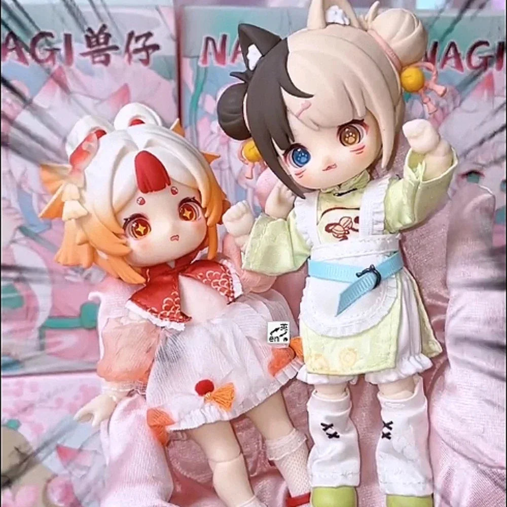 Original NAGI 4 Austausch Die Untrammed Traveler Serie Ob11 1/12 Bjd Blind Box Gelenk Mobilität Nette Anime Action Figur Spielzeug