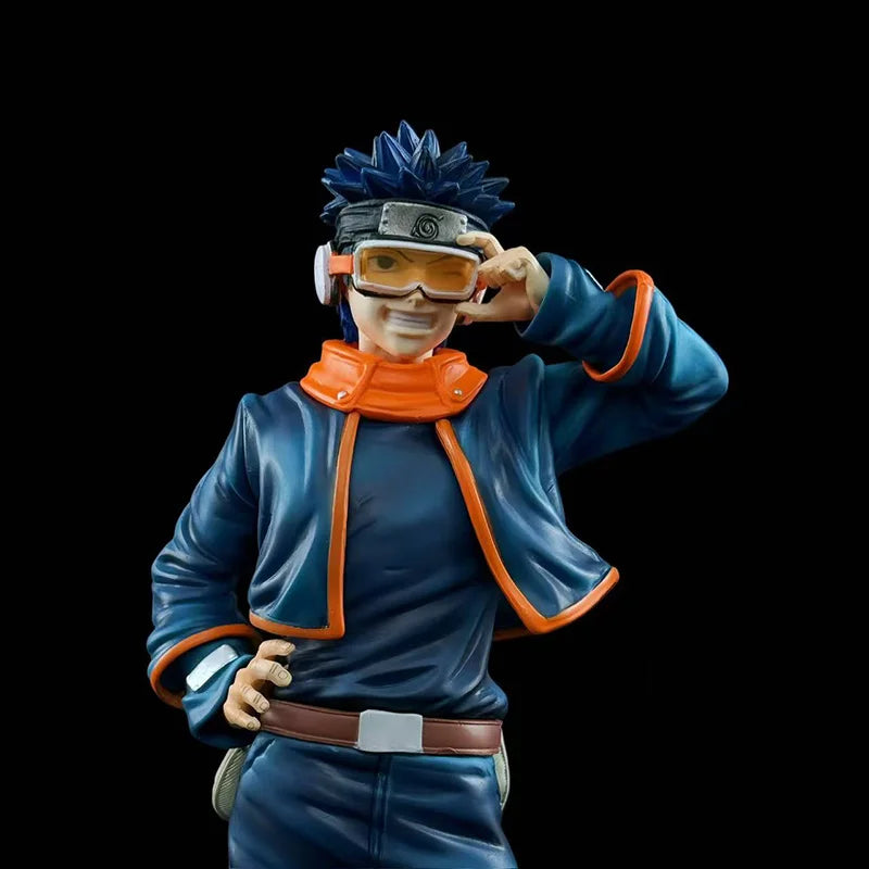 New Anime Naruto Kid Goggles Headband Obito Uchiha Figurine Jg Model Standing Statue Figure Collectable Ornaments Boy Toy Gift