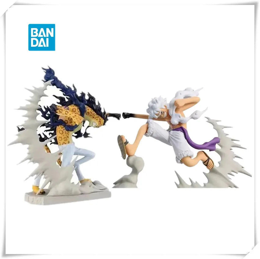 Bandai Original Banpresto Anime One Piece Gear 5 Nika Luffy VS Rob Lucci PVC Action Figure Modell Sammlung Spielzeug Geburtstag Geschenk