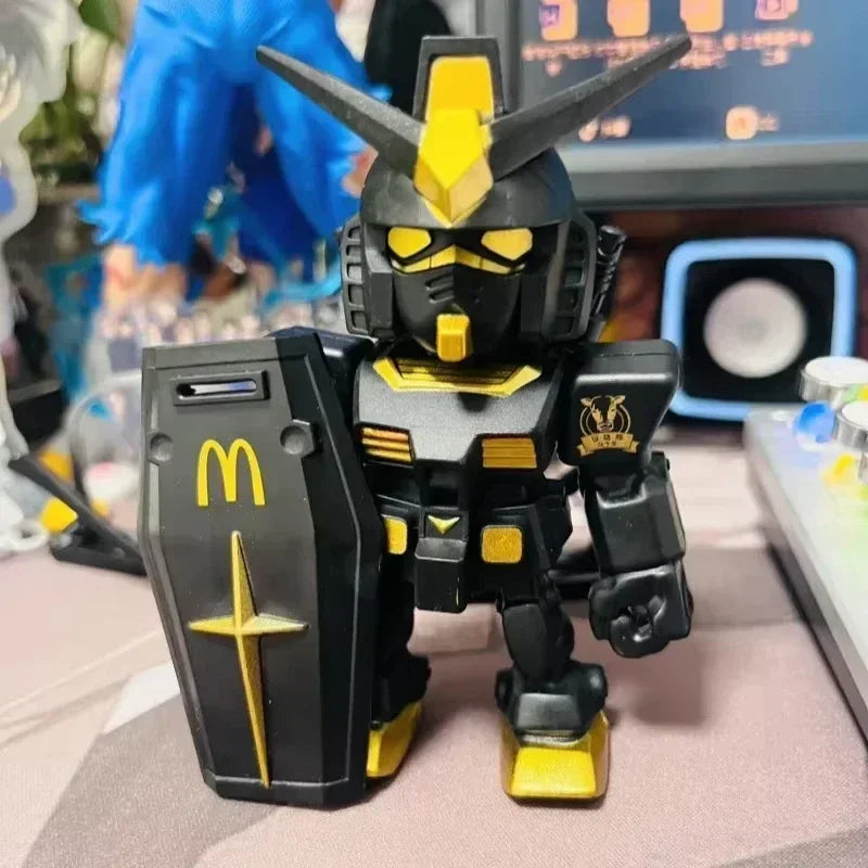 Bandai Mcdonald Gundam Gunpla Qmsv Mini Rx-78- VerAngus Type Action Figure High Quality Robot Kits Models Toy Gundam Anime