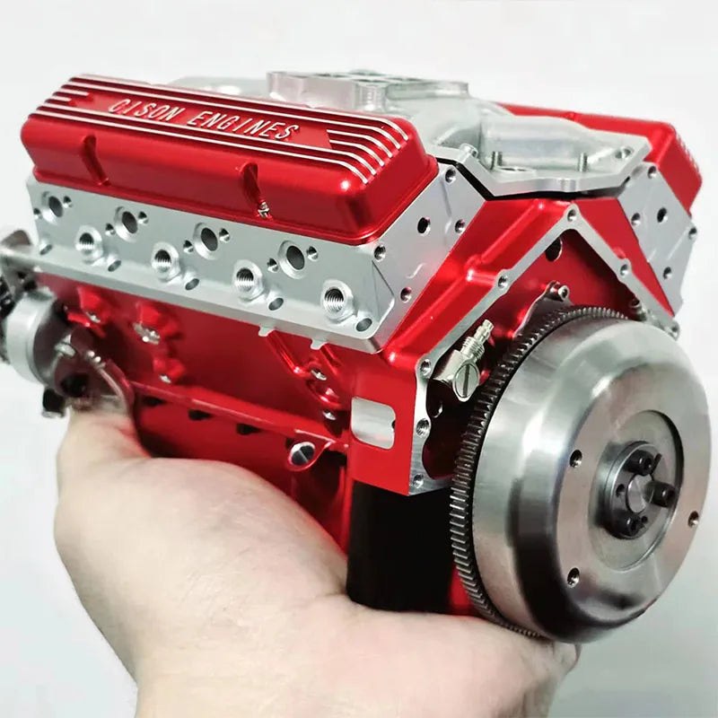 New V8 Engine Model Ornament, Metal Micro Engine Model Educational Display Kit, Suitable Gift For Car Enthusiasts For Collection