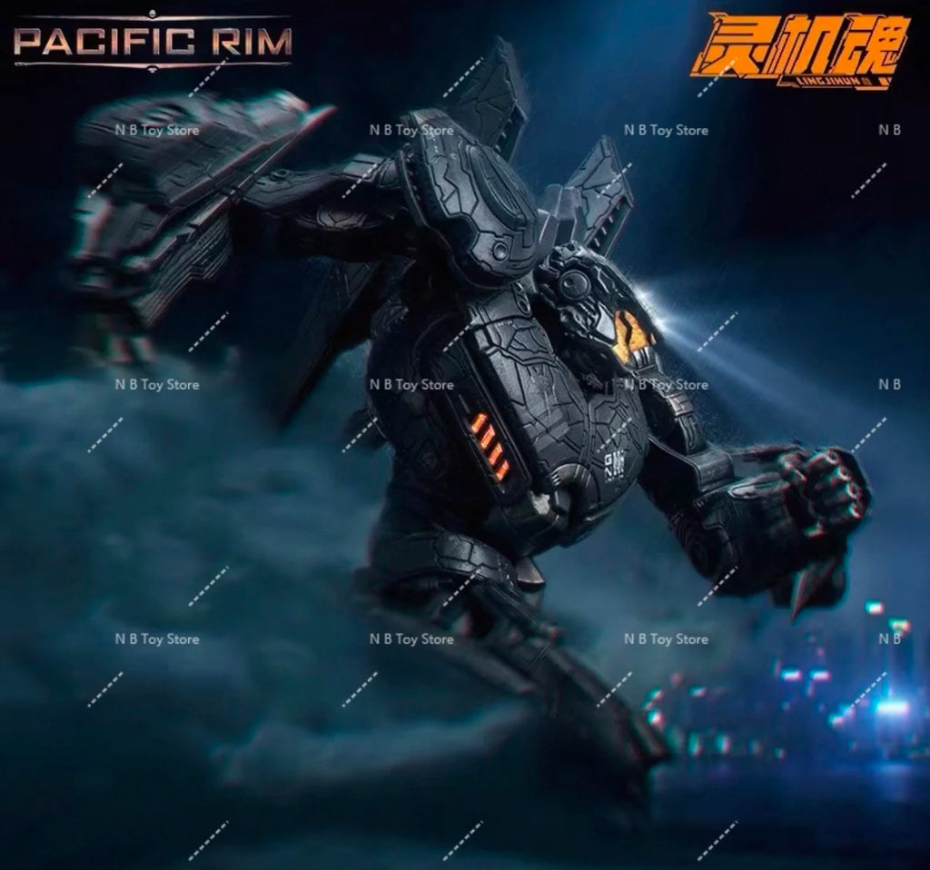 In stock LING JIHUN Original Pacific Rim Striker Eureka 8-inch 20CM LED Light Emitting Action Figures Toy Collection