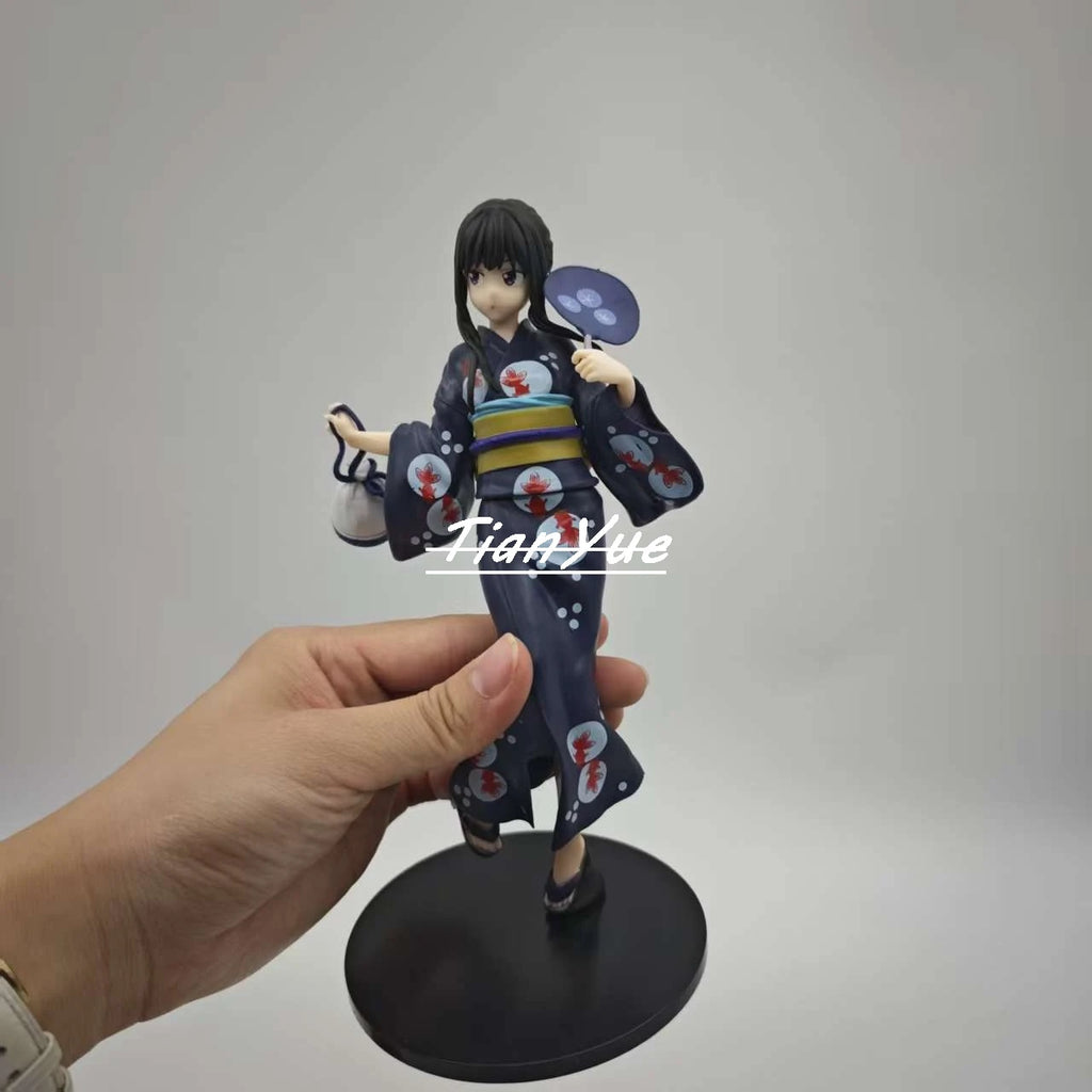 Lycoris Recoil Nishikigi Chisato and Takina Inoue Kimono Girl Action Figure Model Toy 20cm