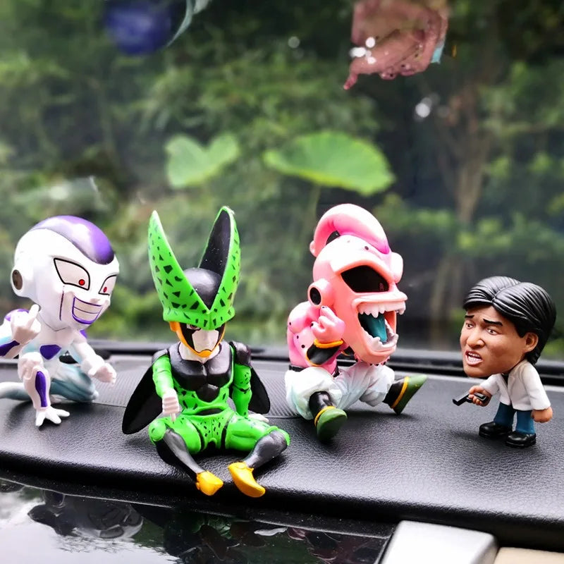 Anime Dragon Ball Z Majin Buu Frieza Cell Figure Toys Funny DBZ Fat Buu PVC Figurine Collection Model Dolls Birthday Gifts Kids
