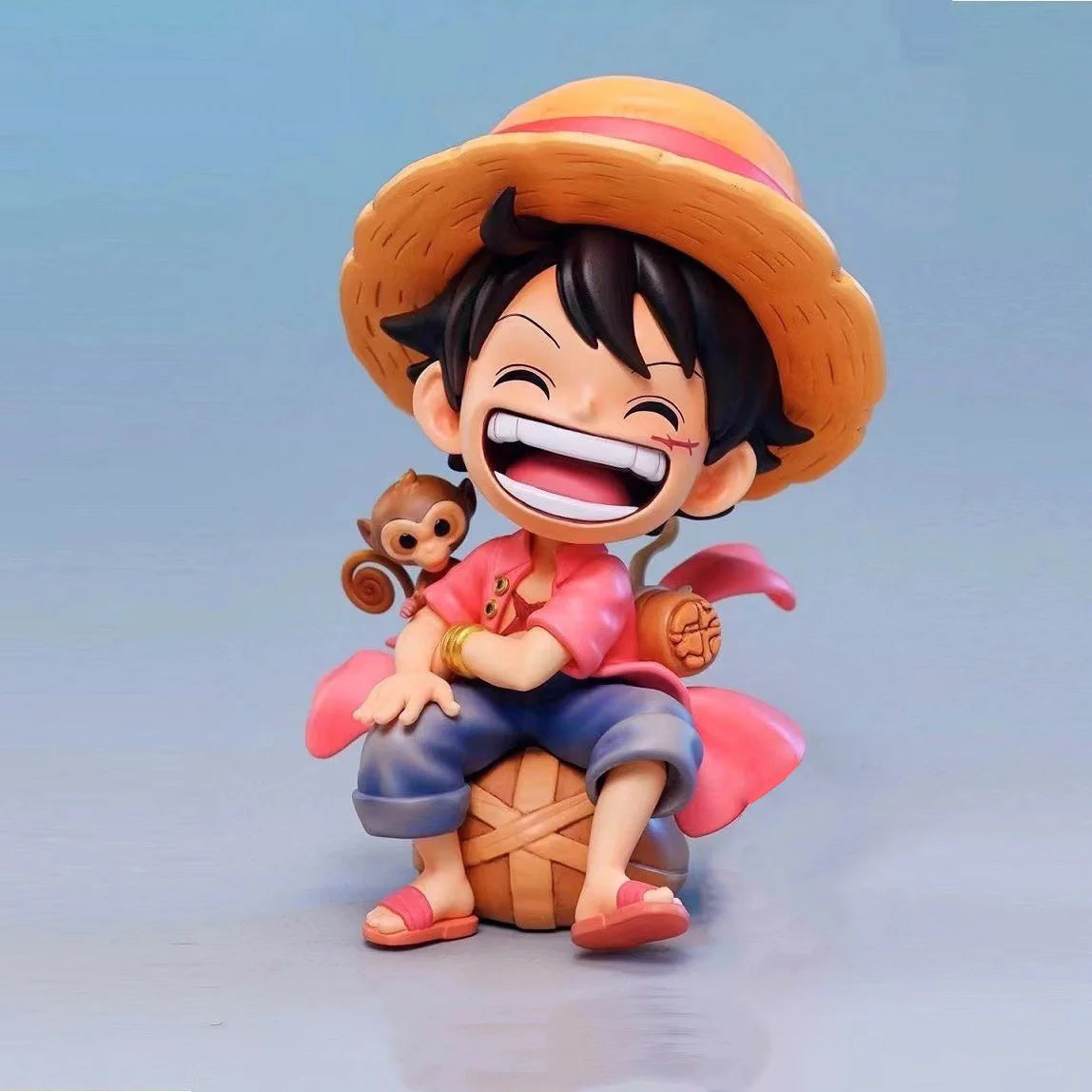 13cm Anime Figure One Piece Monkey D Luffy Roronoa Zoro Kawaii Toys Q Figural Nendoroid Car Decoration PVC Model Gift