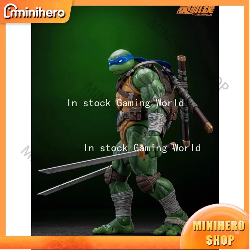 In Stock Teenage Mutant Ninja Turtles Raphael & Leonardo 1/12 Scale Action Figure Ninja Turtles Collectible Toy