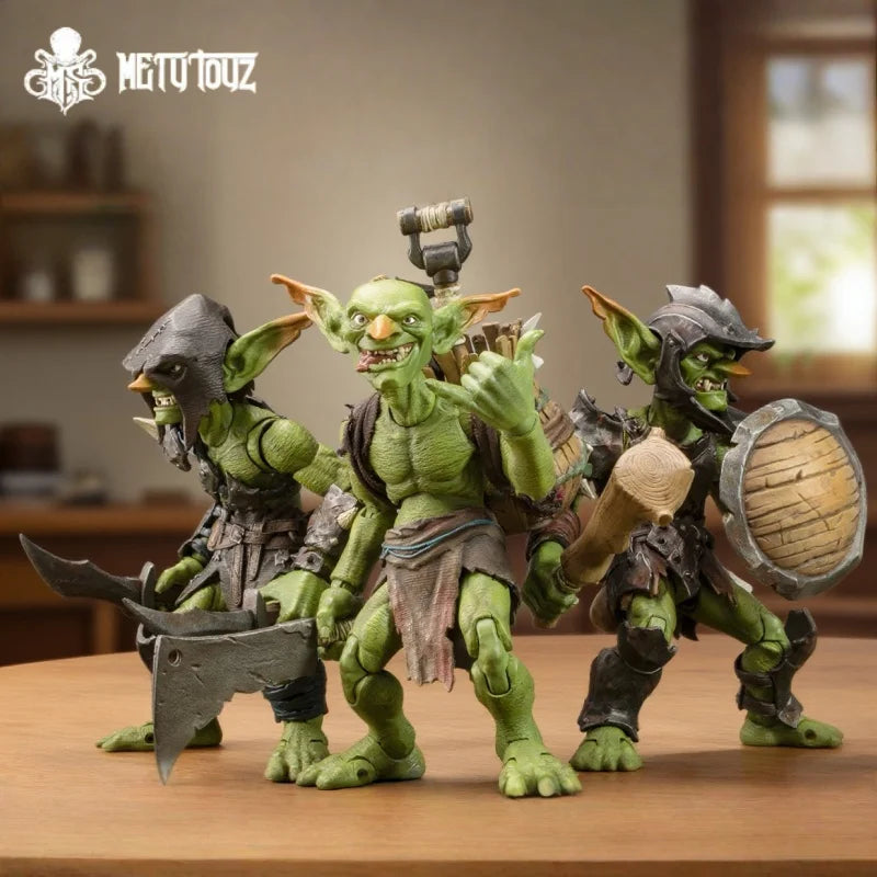 Pre-Sale Metytoyz Goblin Adventure Team Warrior Action Figure Collectible Toy with Movable Joints Trendy World of Warcraft Game