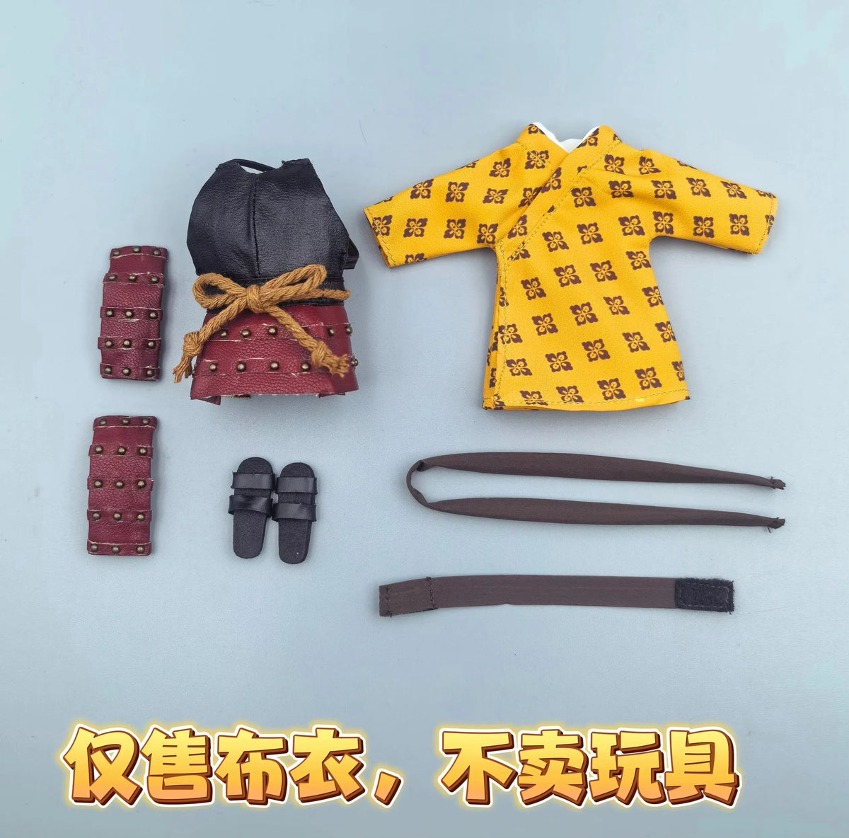 1/12 Delicious In Dungeon Inutade Polygonum Cowl Ghost Gril Armor Printed Robe Dress 6in Female Soldier Figures Model  Clothes