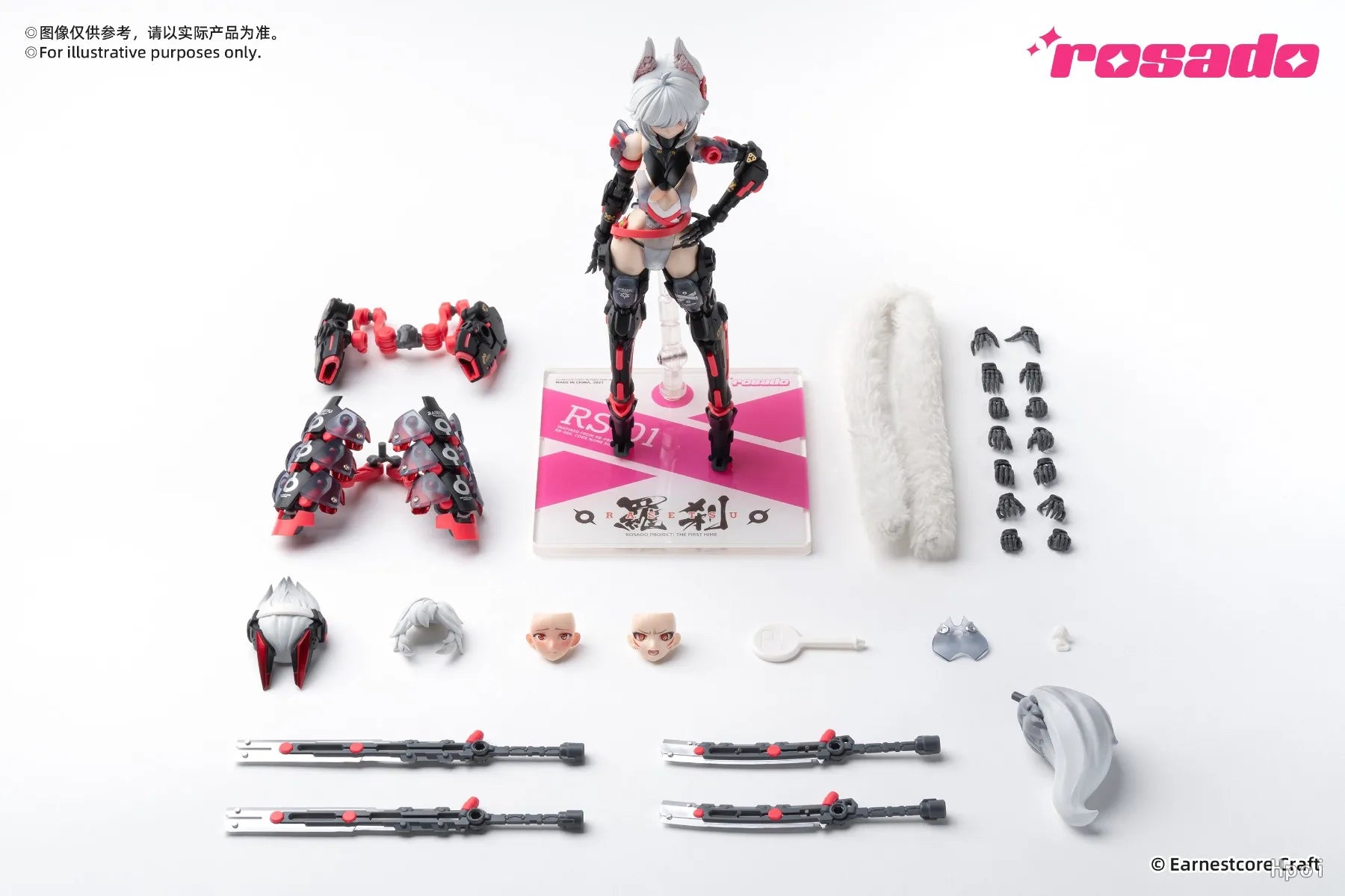 In Stock EARNESTCORE CRAFT Rosha Plan Rosha Feihu 1/10 Action Figure Model Collection