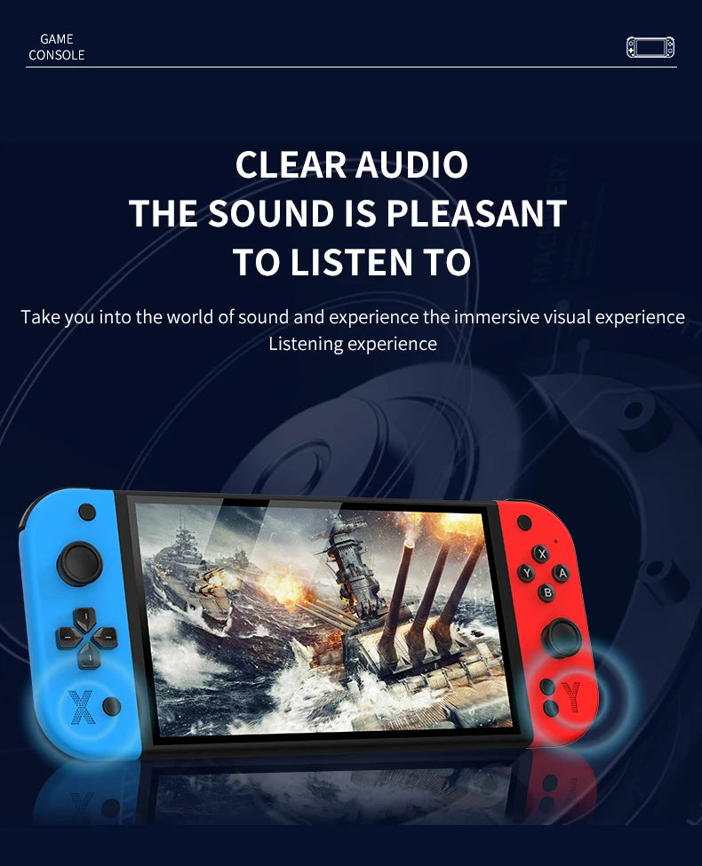 64GB 4000mAh portable handheld game console arcade high-definition For PSP/PS1