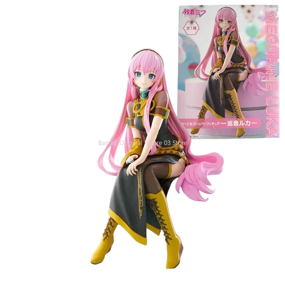 In Stock Original FuRyu Hatsune Miku Series Noodle Stopper -Megurine Luka- PVC Anime Action Figures Model Collection Toys Gifts
