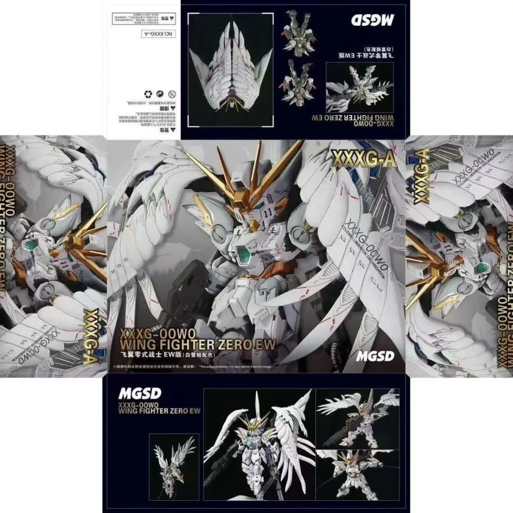 MGSD XXXG-0OWO Wing Fighter Zero EW Action Figure Model Kit Movable Assembly Mecha Robot Collectible Toy for Fans Gift