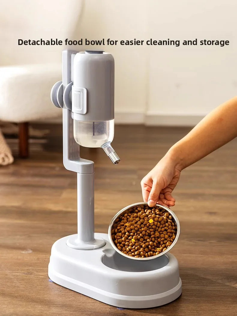 Auatic Hanging Dog Waterer No Wet Mouth Pet Drinking Fountain Cage Feeding Bowl Watering Pot Hipidog Pet Supplies