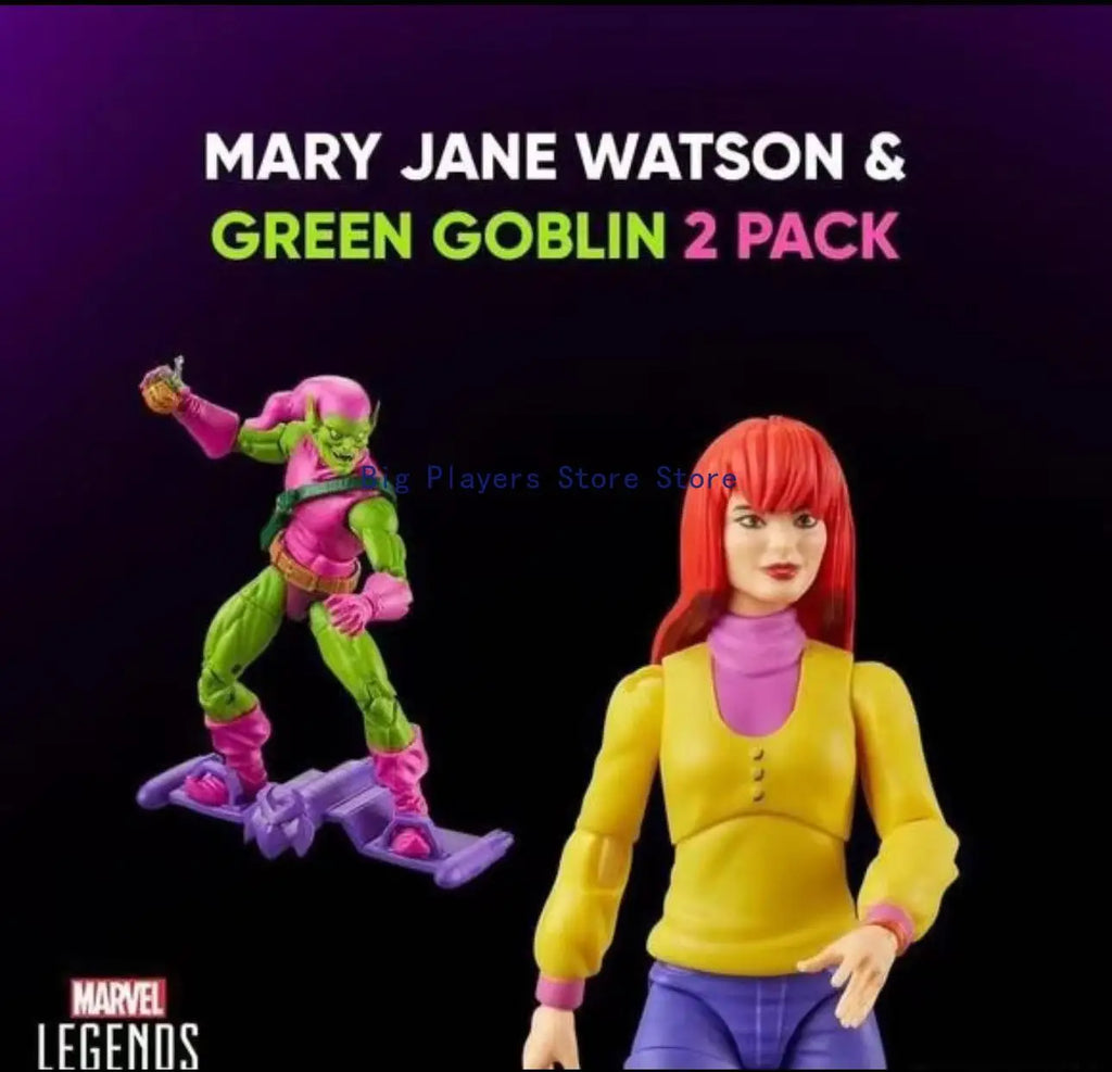 Hasbro Marvel Legends Green Goblin Mary Jane Retro Video Tape Series Double Set 6-inch Action Figure Figure