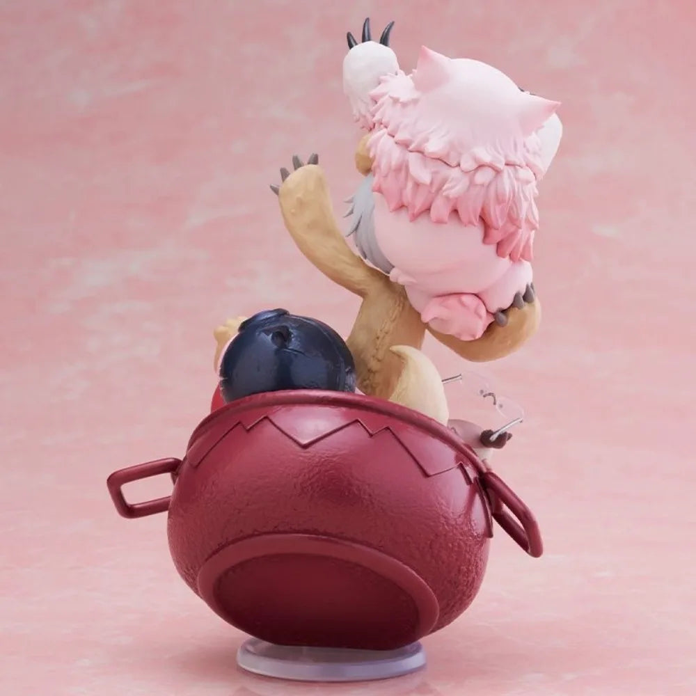 Оригинална фигурка на Nanachi AMP Made in Abyss Златният град на парещото слънце, аниме Kwaii Q версия. Екшън фигурка, играчка кукла.
