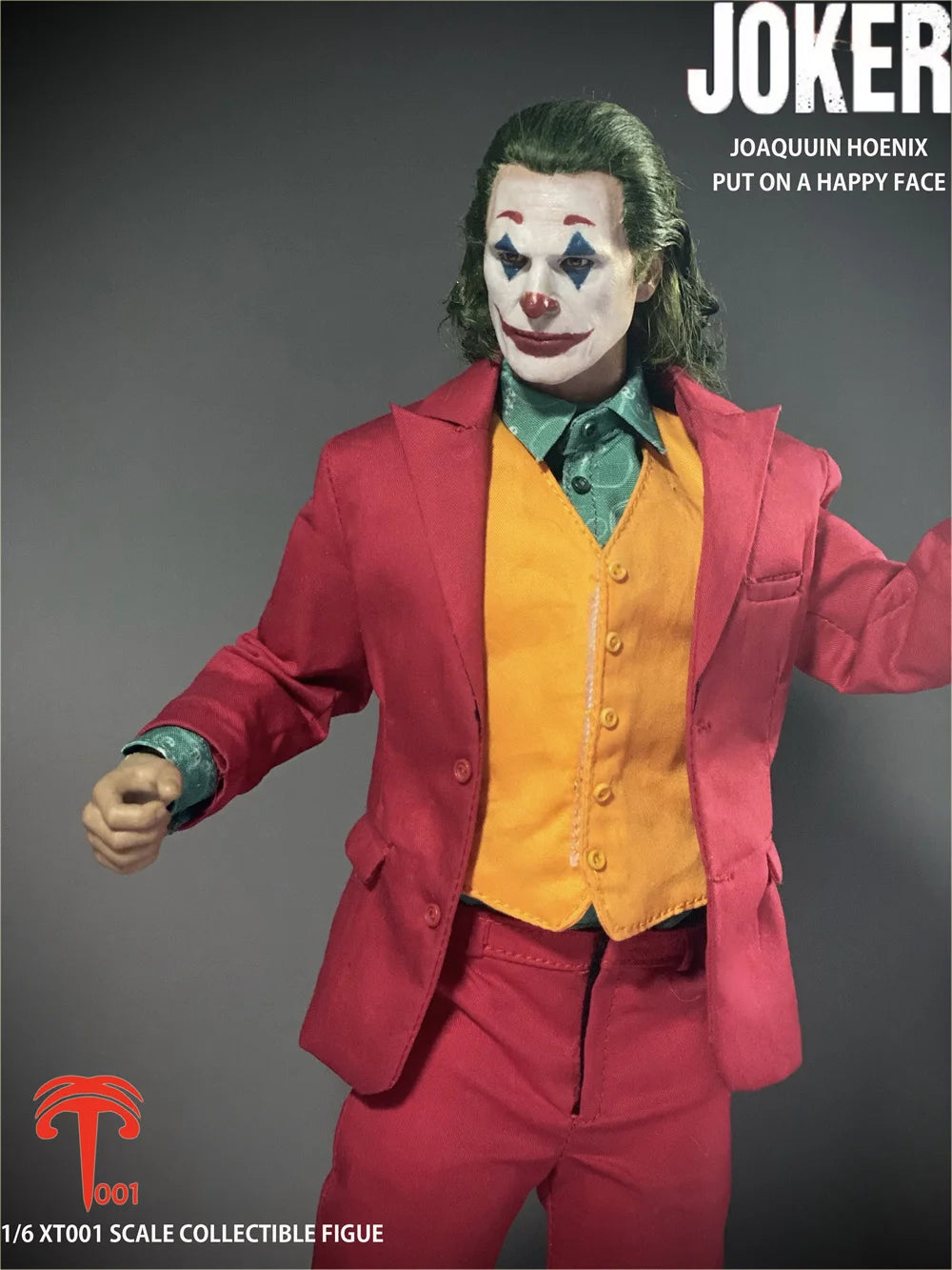 XT001 1/6 Male Figure Joaquin Phoenix Joker Full Set Moveable Action Figure Head Sculpture Hair Transplant Model Gift For Fans