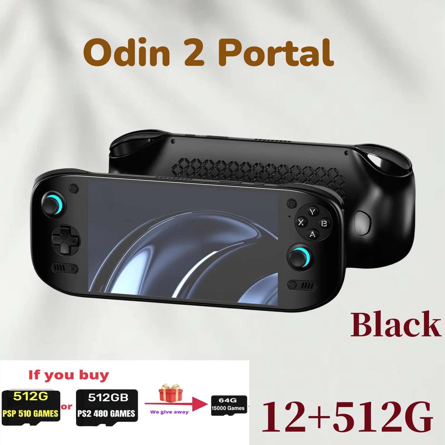 AYN Odin 2 Portal Handheld Game Console 7 Inch 120HZ Screen Android13 8000mAh 8Gen2 Open Source Portable Console PSP PS2 Gift