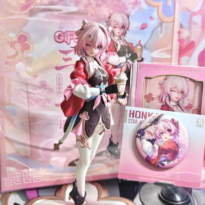 In Stock Original Myethos Honkai Star Rail March 7th Hunting 1/8 Scale Action Figure Collectible Toy Gift Desktop Ornament