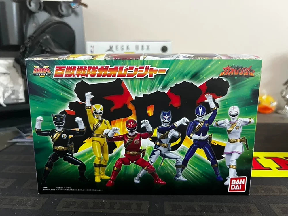 In Stock Original Shodo Super Wild Force Hyakujuu Sentai Gaoranger Full Pack Collection Good Giffts Figures
