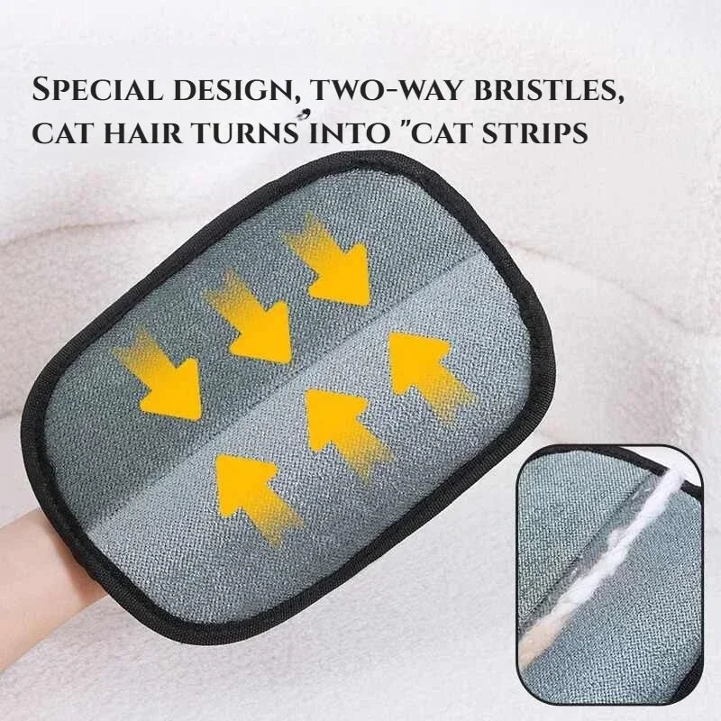Handschuhe zur Tierhaarentfernung, Bürste zum Entfernen von Schuppen für Hunde, Katzen, Kaninchen, Katzenhaarbürste, Reinigungswerkzeuge für Katzenhaare, Handschuhe zum Abisolieren von Haaren